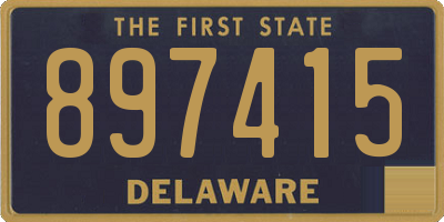 DE license plate 897415