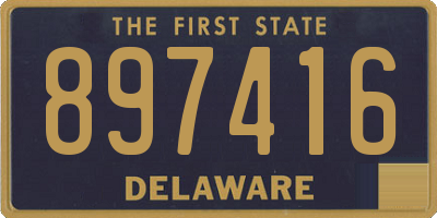 DE license plate 897416