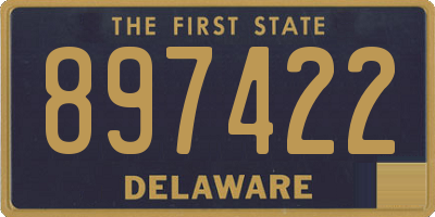 DE license plate 897422