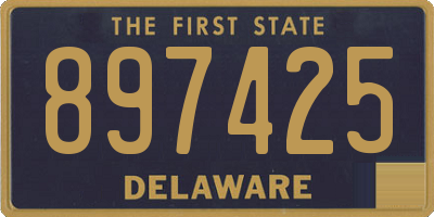 DE license plate 897425