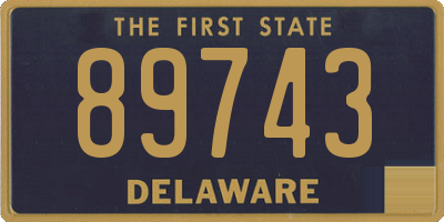 DE license plate 89743