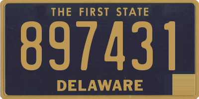 DE license plate 897431