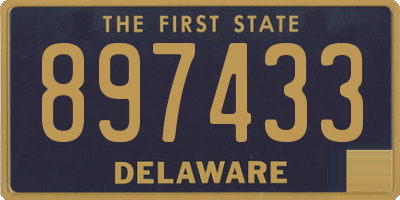 DE license plate 897433