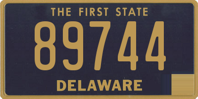 DE license plate 89744