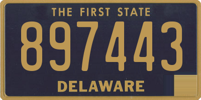 DE license plate 897443