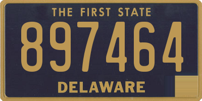 DE license plate 897464
