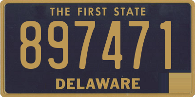 DE license plate 897471
