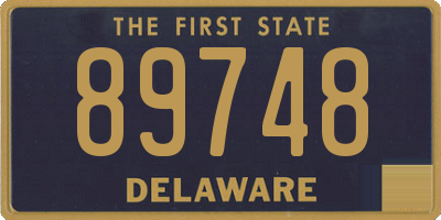 DE license plate 89748