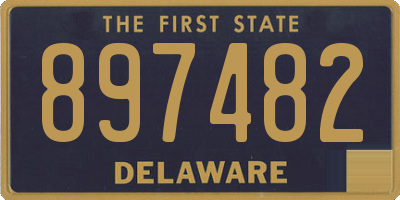 DE license plate 897482