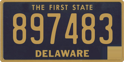 DE license plate 897483