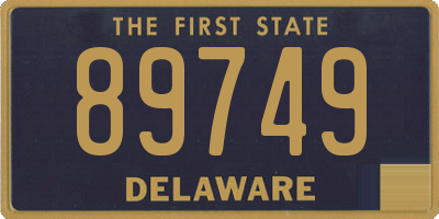 DE license plate 89749