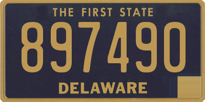 DE license plate 897490