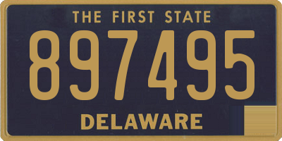 DE license plate 897495