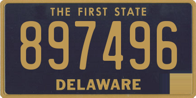 DE license plate 897496