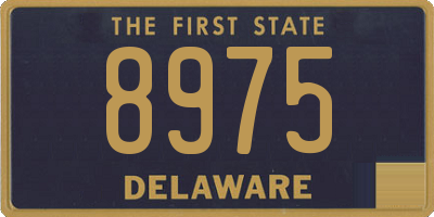 DE license plate 8975