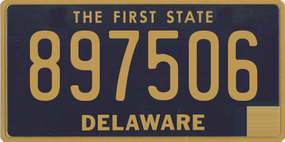 DE license plate 897506