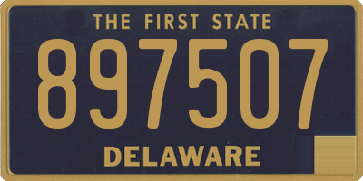 DE license plate 897507