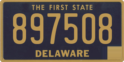 DE license plate 897508