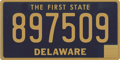 DE license plate 897509