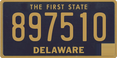 DE license plate 897510