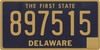 DE license plate 897515