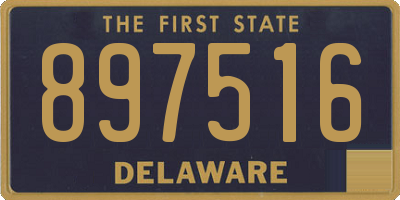 DE license plate 897516