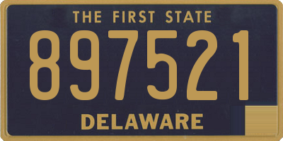 DE license plate 897521