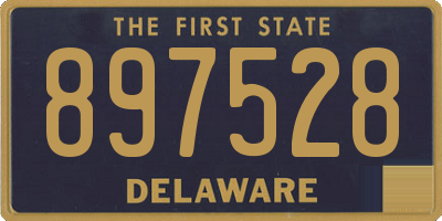 DE license plate 897528