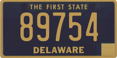DE license plate 89754