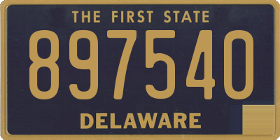 DE license plate 897540