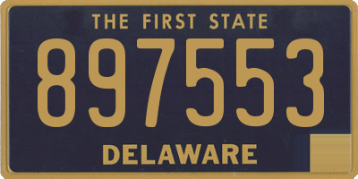 DE license plate 897553
