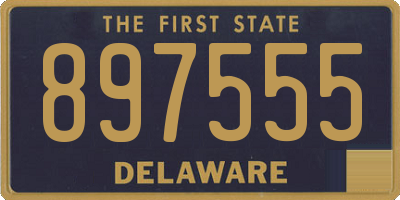 DE license plate 897555