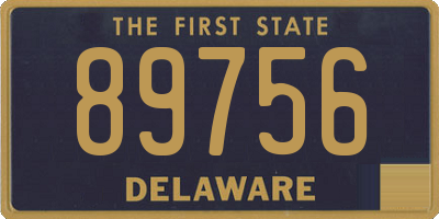 DE license plate 89756