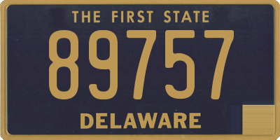 DE license plate 89757
