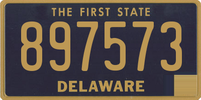 DE license plate 897573