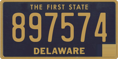 DE license plate 897574