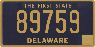DE license plate 89759