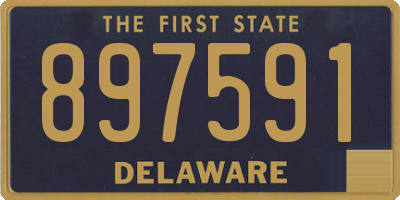 DE license plate 897591