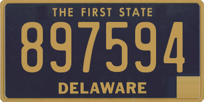 DE license plate 897594