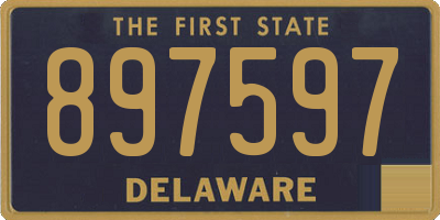 DE license plate 897597