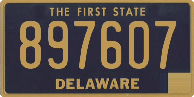 DE license plate 897607