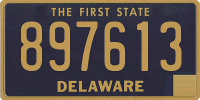 DE license plate 897613