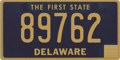 DE license plate 89762