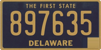DE license plate 897635