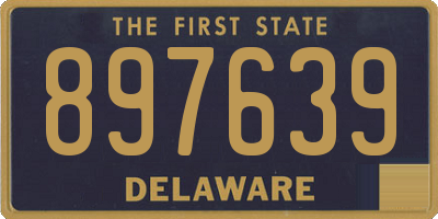 DE license plate 897639