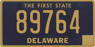 DE license plate 89764