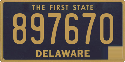 DE license plate 897670
