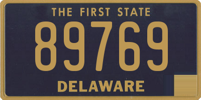 DE license plate 89769
