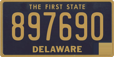 DE license plate 897690
