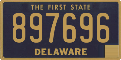 DE license plate 897696